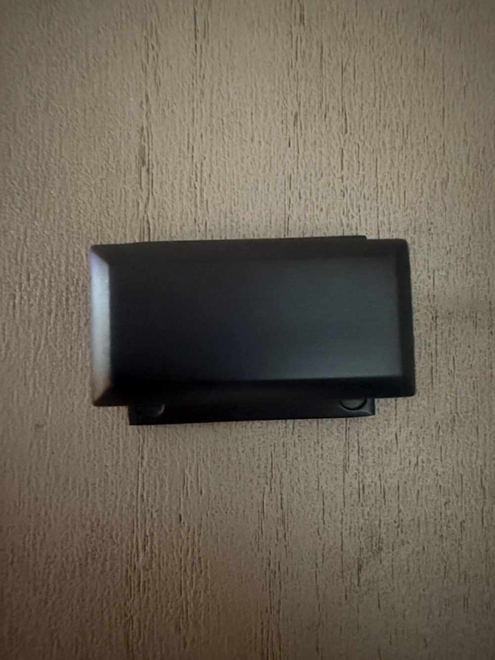 Restoration Hardware Matte Black Rectangular Drawer Pulls Set (7 Knobs)